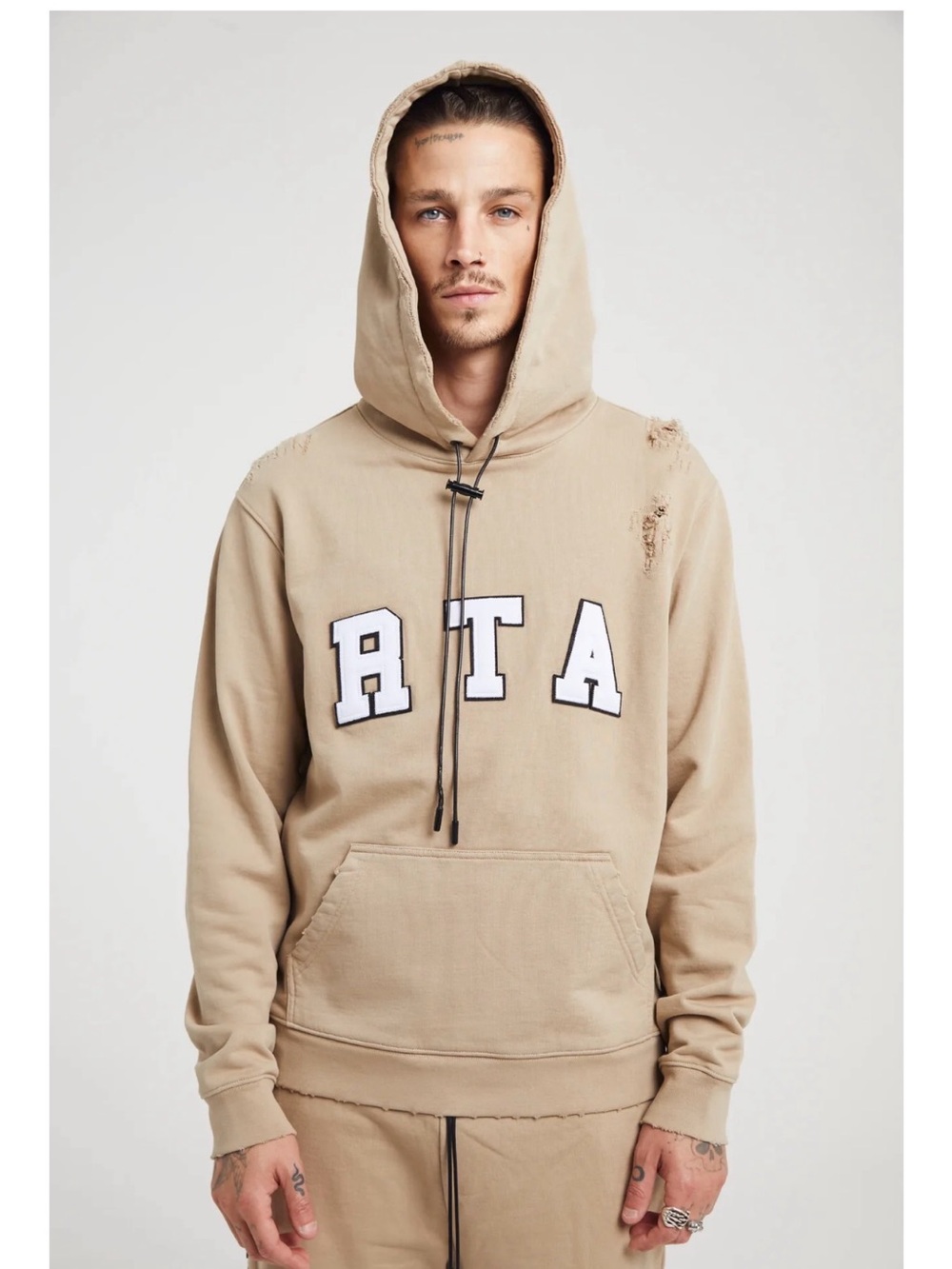 RtA Markus Hoodie nude collegiate, size M